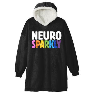 Neurodivergent Neuro Sparkly Autism Spectrum ADHD Hooded Wearable Blanket