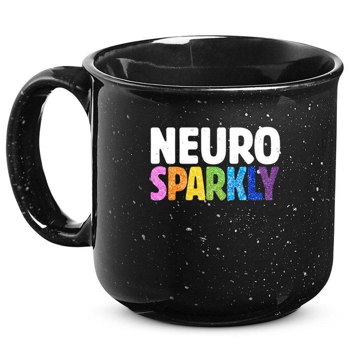 Neurodivergent Neuro Sparkly Autism Spectrum ADHD 15oz Campfire Ceramic Mug