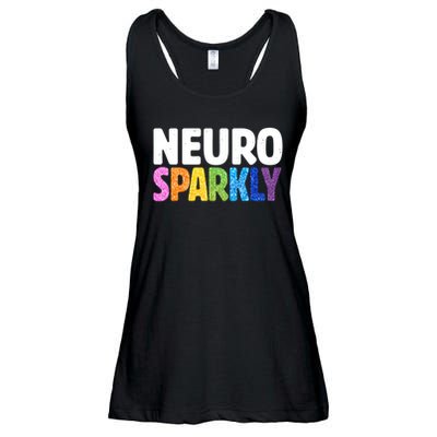 Neurodivergent Neuro Sparkly Autism Spectrum ADHD Ladies Essential Flowy Tank