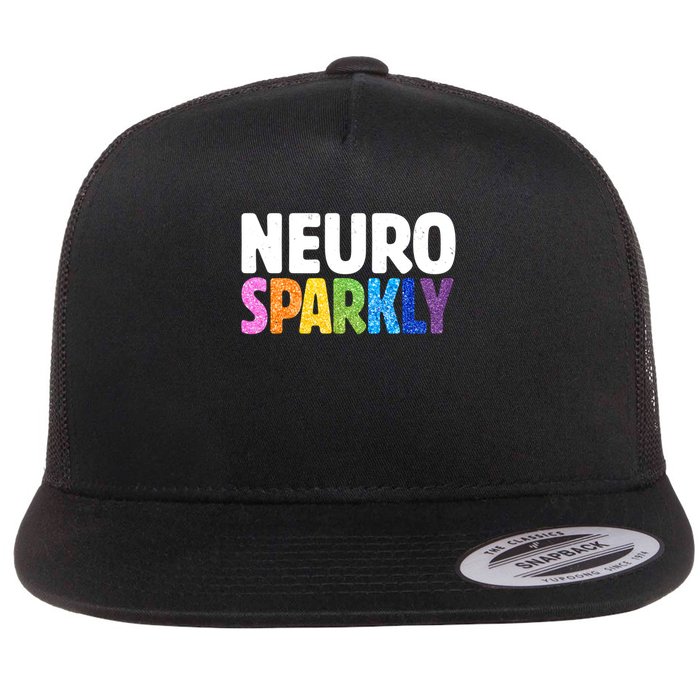 Neurodivergent Neuro Sparkly Autism Spectrum ADHD Flatbill Hat