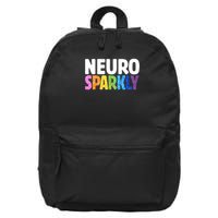 Neurodivergent Neuro Sparkly Autism Spectrum ADHD 16 in Basic Backpack