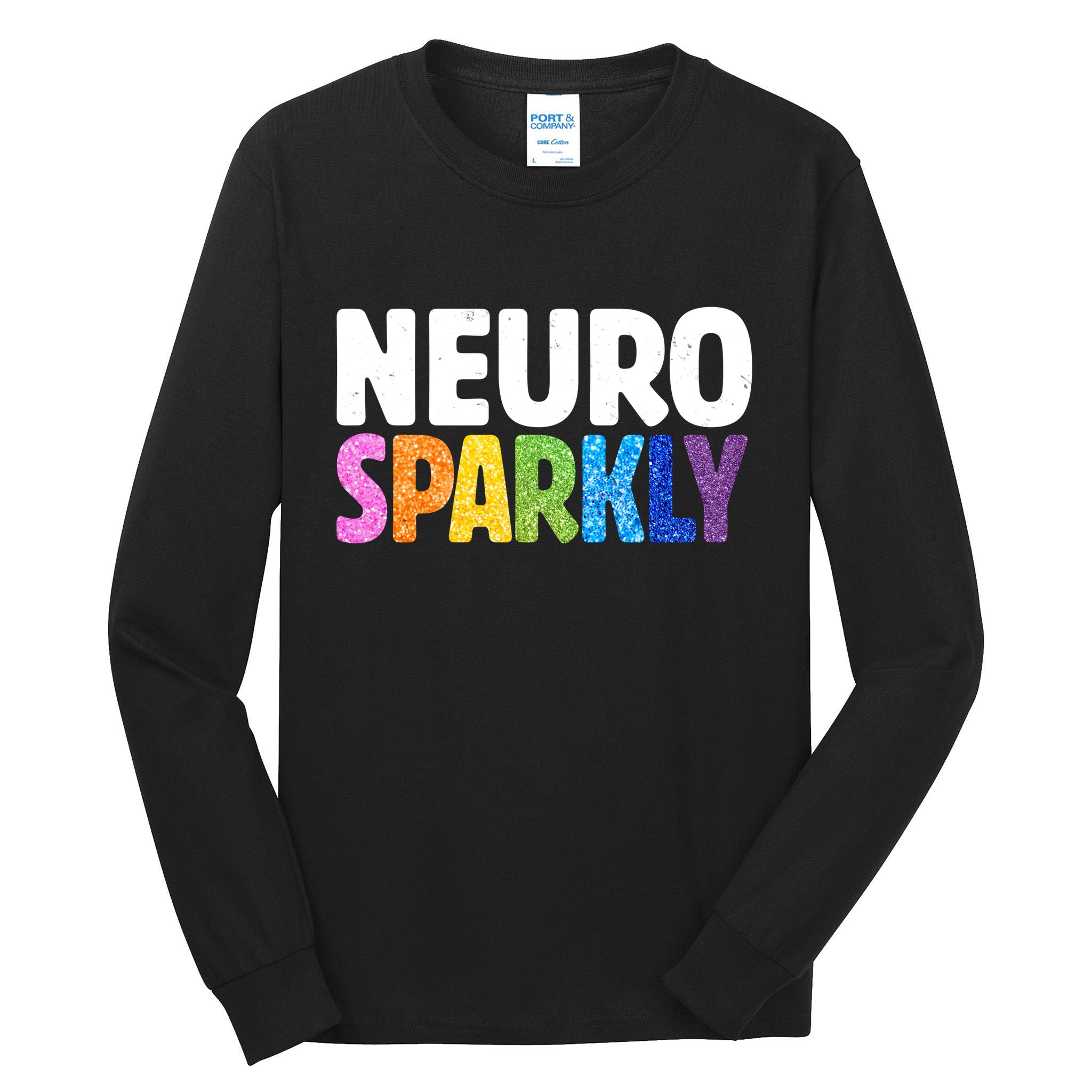 Neurodivergent Neuro Sparkly Autism Spectrum ADHD Tall Long Sleeve T-Shirt