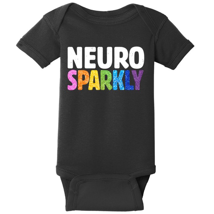 Neurodivergent Neuro Sparkly Autism Spectrum ADHD Baby Bodysuit
