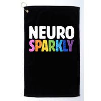 Neurodivergent Neuro Sparkly Autism Spectrum ADHD Golf Towel