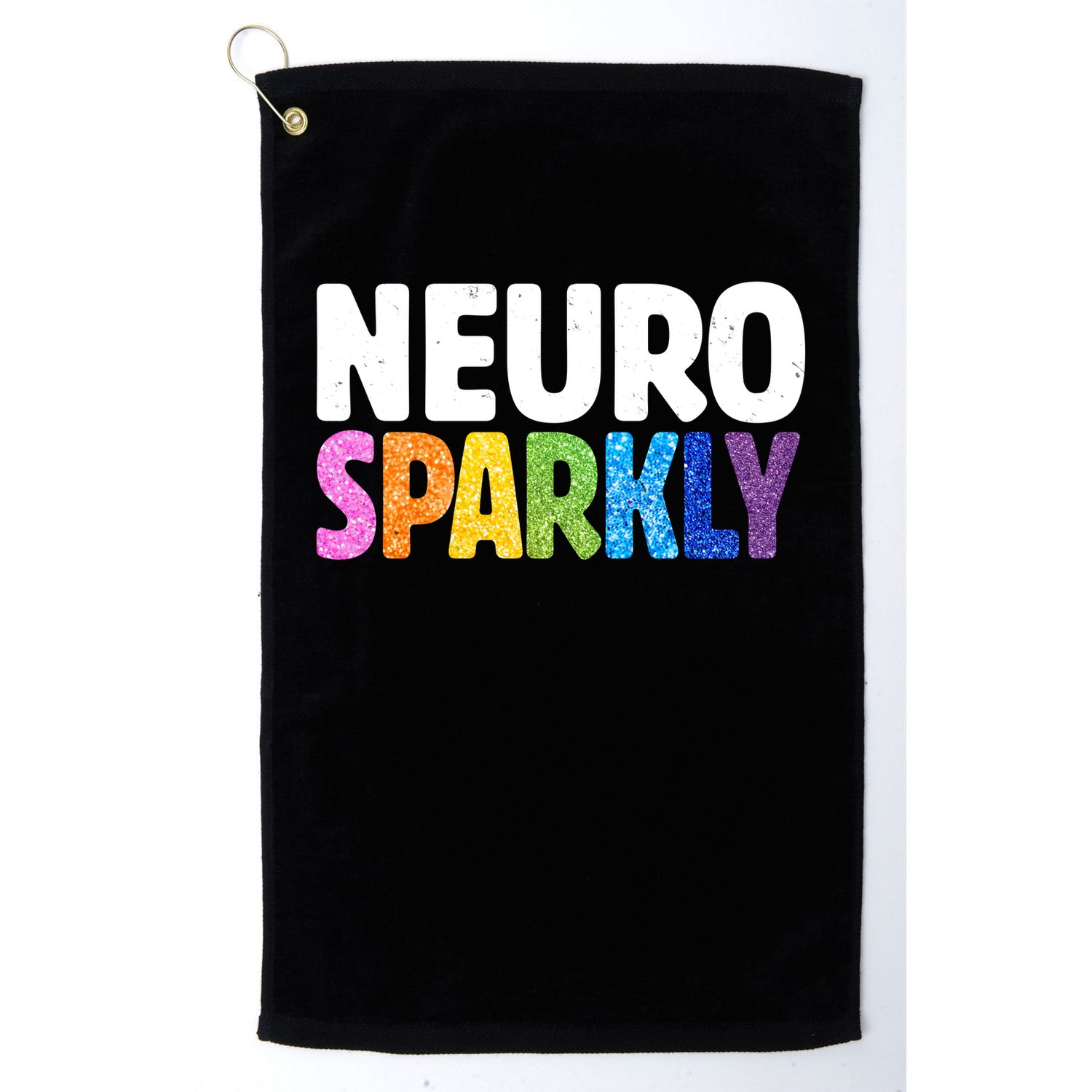 Neurodivergent Neuro Sparkly Autism Spectrum ADHD Golf Towel