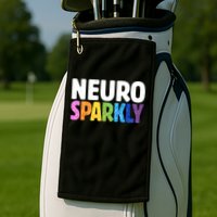 Neurodivergent Neuro Sparkly Autism Spectrum ADHD Golf Towel