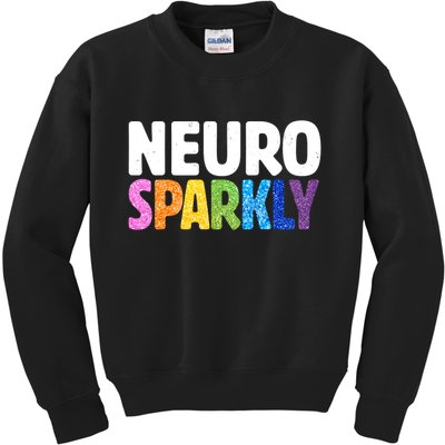 Neurodivergent Neuro Sparkly Autism Spectrum ADHD Kids Sweatshirt