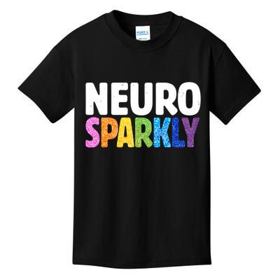 Neurodivergent Neuro Sparkly Autism Spectrum ADHD Kids T-Shirt