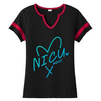 Nicu Nurse Squad Rn Life Neonatal Icu Nurses Team Gift Ladies Halftime Notch Neck Tee