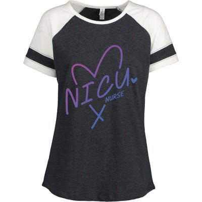 Nicu Nurse Squad Rn Life Neonatal Icu Nurses Team Gift Enza Ladies Jersey Colorblock Tee