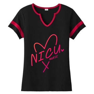 Nicu Nurse Squad Rn Life Neonatal Icu Nurses Team Gift Ladies Halftime Notch Neck Tee