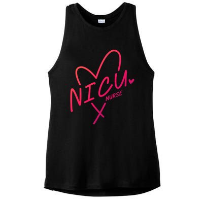 Nicu Nurse Squad Rn Life Neonatal Icu Nurses Team Gift Ladies PosiCharge Tri-Blend Wicking Tank