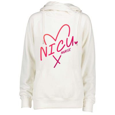 Nicu Nurse Squad Rn Life Neonatal Icu Nurses Team Gift Womens Funnel Neck Pullover Hood