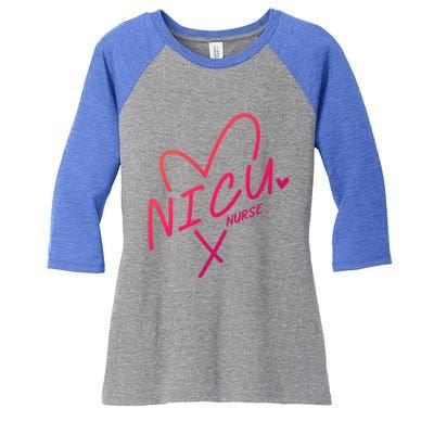 Nicu Nurse Squad Rn Life Neonatal Icu Nurses Team Gift Women's Tri-Blend 3/4-Sleeve Raglan Shirt