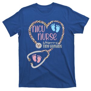 Nicu Nurse Stethoscope Leopard Pattern Gift T-Shirt