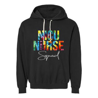 Nicu Nurse Squad Appreciation Day Tie Dye For Work Garment-Dyed Fleece Hoodie