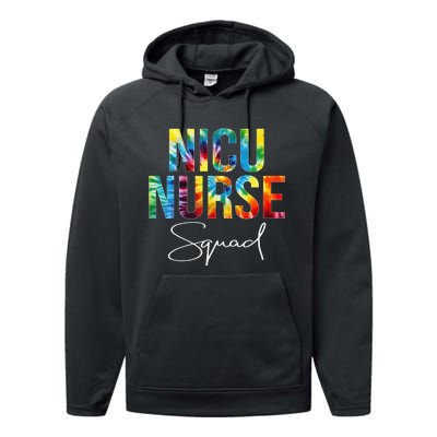 Nicu Nurse Squad Appreciation Day Tie Dye For Work Performance Fleece Hoodie