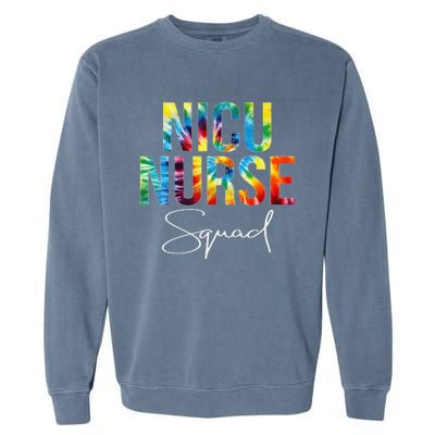 Nicu Nurse Squad Appreciation Day Tie Dye For Work Garment-Dyed Sweatshirt