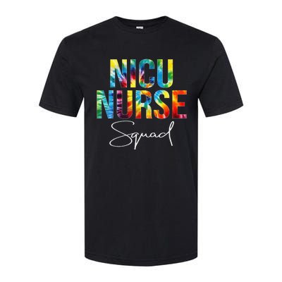 Nicu Nurse Squad Appreciation Day Tie Dye For Work Softstyle CVC T-Shirt