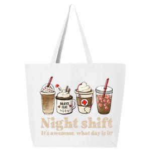 Nurse Night Shift Coffee Fuel Funny Meaningful Gift 25L Jumbo Tote