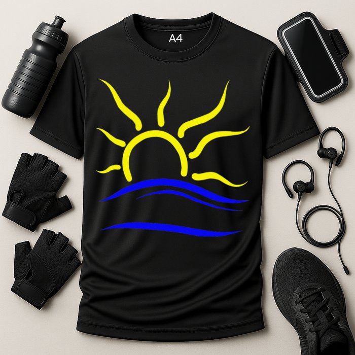 Naturist Nudist Symbol Cooling Performance Crew T-Shirt