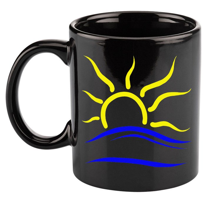 Naturist Nudist Symbol 11oz C Handle Ceramic Mug
