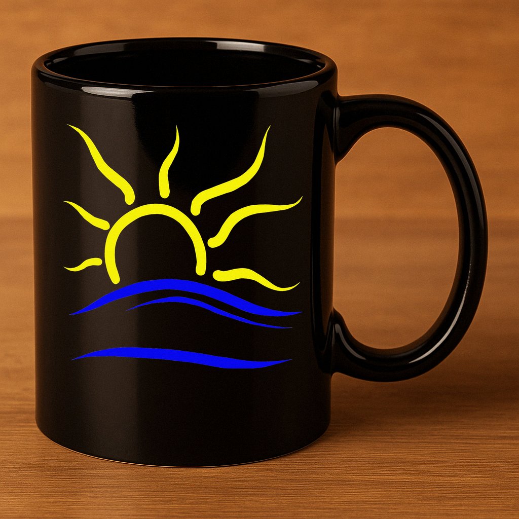 Naturist Nudist Symbol 11oz C Handle Ceramic Mug