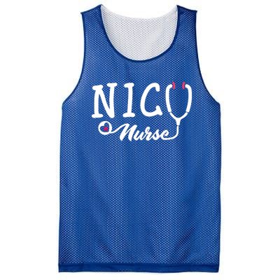 Nicu Nurse Stethoscope Nursing Gift Mesh Reversible Basketball Jersey Tank