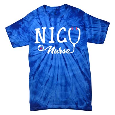 Nicu Nurse Stethoscope Nursing Gift Tie-Dye T-Shirt