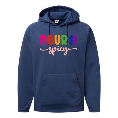 Neurospicy Neuro Spicy Neurotypical Neurodiversity Adhd Performance Fleece Hoodie