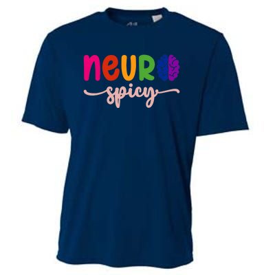 Neurospicy Neuro Spicy Neurotypical Neurodiversity Adhd Cooling Performance Crew T-Shirt