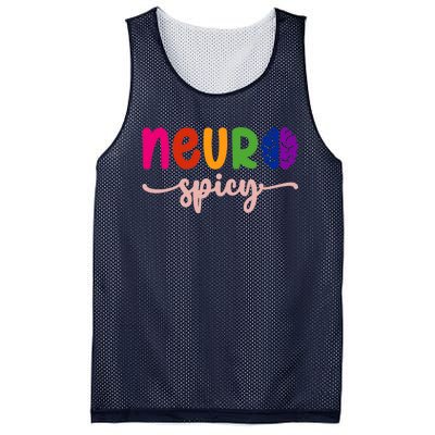 Neurospicy Neuro Spicy Neurotypical Neurodiversity Adhd Mesh Reversible Basketball Jersey Tank