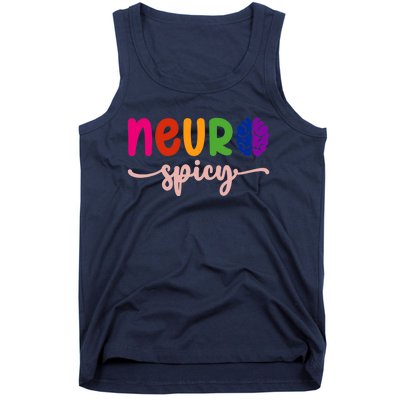 Neurospicy Neuro Spicy Neurotypical Neurodiversity Adhd Tank Top