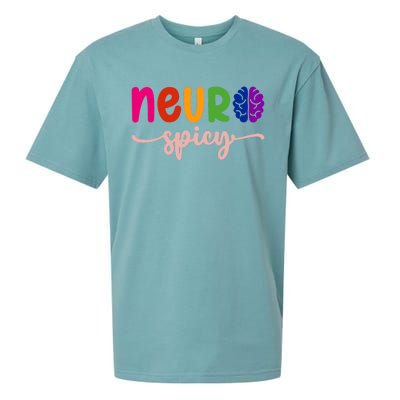 Neurospicy Neuro Spicy Neurotypical Neurodiversity Adhd Sueded Cloud Jersey T-Shirt