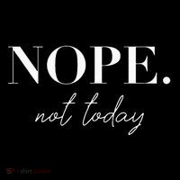 Nope Not Today 7-Panel Snapback Hat