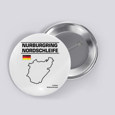 Nurburgring Nordschleife Track Outline Race Fan Button