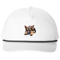 Nope Not Today Lazy Dog Funny German Shepherd Snapback Five-Panel Rope Hat