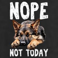 Nope Not Today Lazy Dog Funny German Shepherd 25L Jumbo Tote