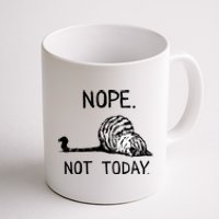 Nope Not Today Tabby Cat Coffee Mug