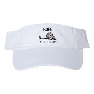 Nope Not Today Tabby Cat Valucap Bio-Washed Visor