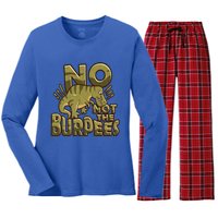 No Not The Burpees Funny Burpee Cool Gift Women's Long Sleeve Flannel Pajama Set 