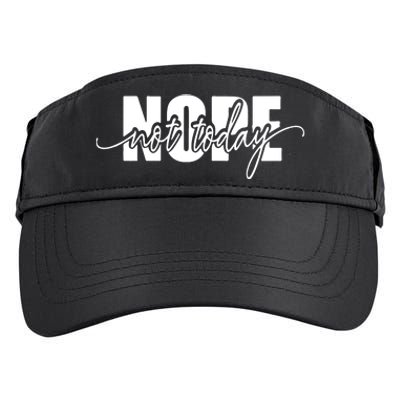 Nope Not Today Adult Drive Performance Visor