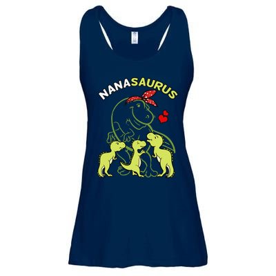 Nanasaurus Nana Tyrannosaurus Dinosaur Mother's Day Ladies Essential Flowy Tank