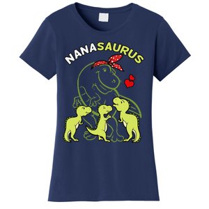 Nanasaurus Nana Tyrannosaurus Dinosaur Mother's Day Women's T-Shirt