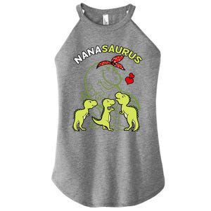 Nanasaurus Nana Tyrannosaurus Dinosaur Mother's Day Women's Perfect Tri Rocker Tank