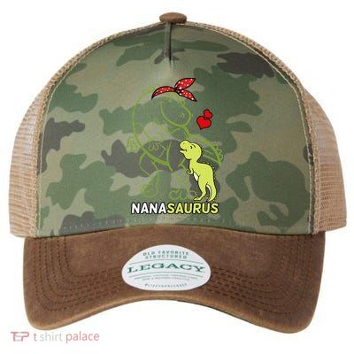 Nanasaurus Nana Tyrannosaurus Dinosaur Baby Mother's Day Legacy Tie Dye Trucker Hat