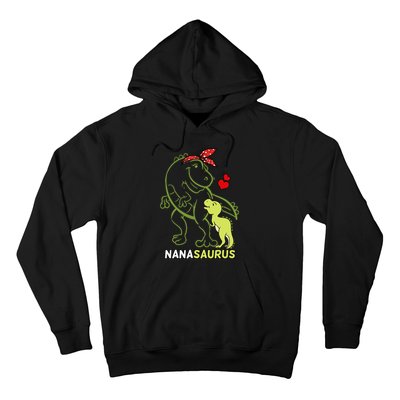 Nanasaurus Nana Tyrannosaurus Dinosaur Baby Mother's Day Hoodie