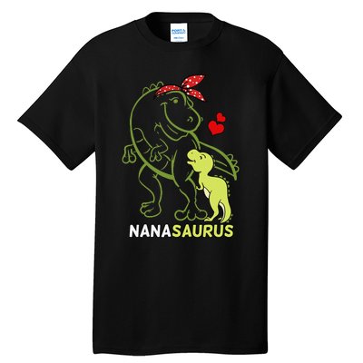 Nanasaurus Nana Tyrannosaurus Dinosaur Baby Mother's Day Tall T-Shirt