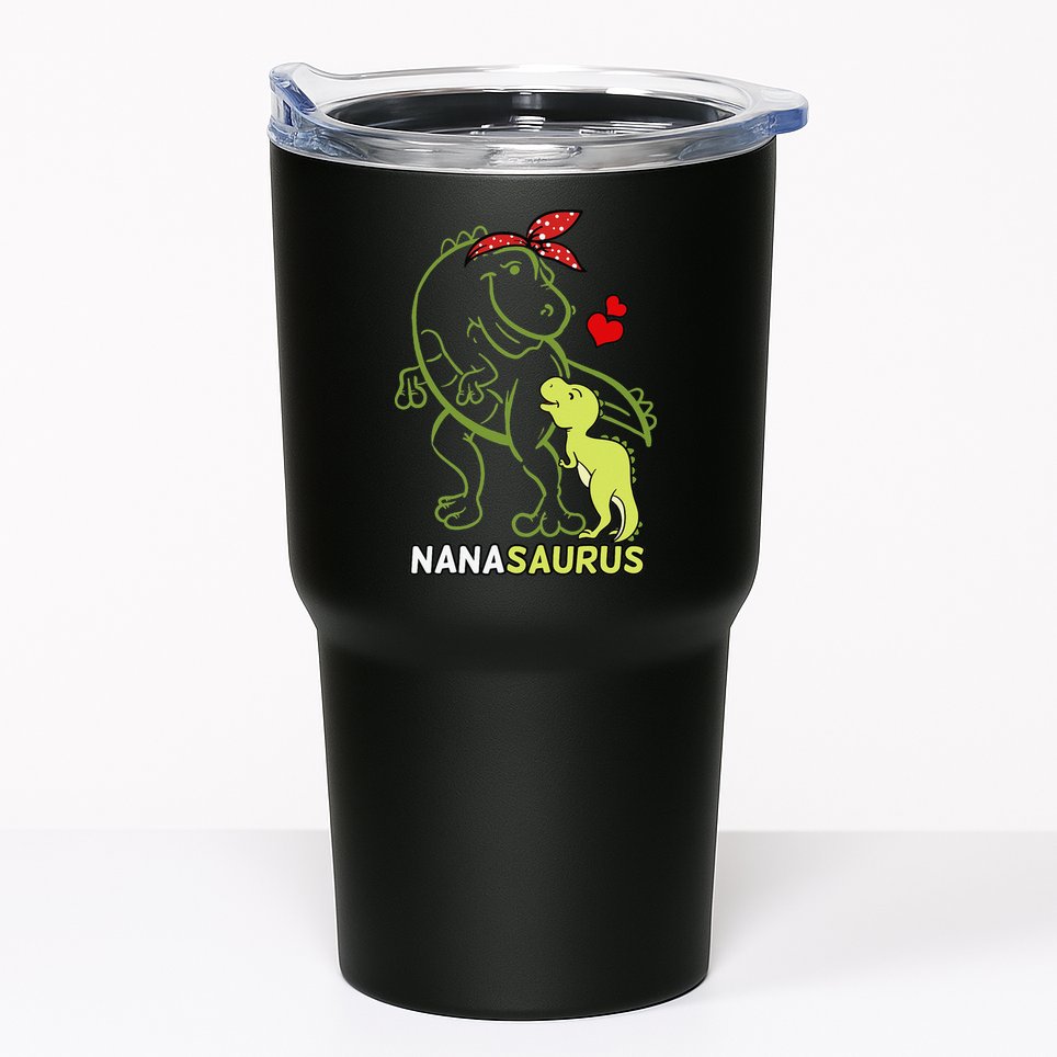 Nanasaurus Nana Tyrannosaurus Dinosaur Baby Mother's Day Tumbler