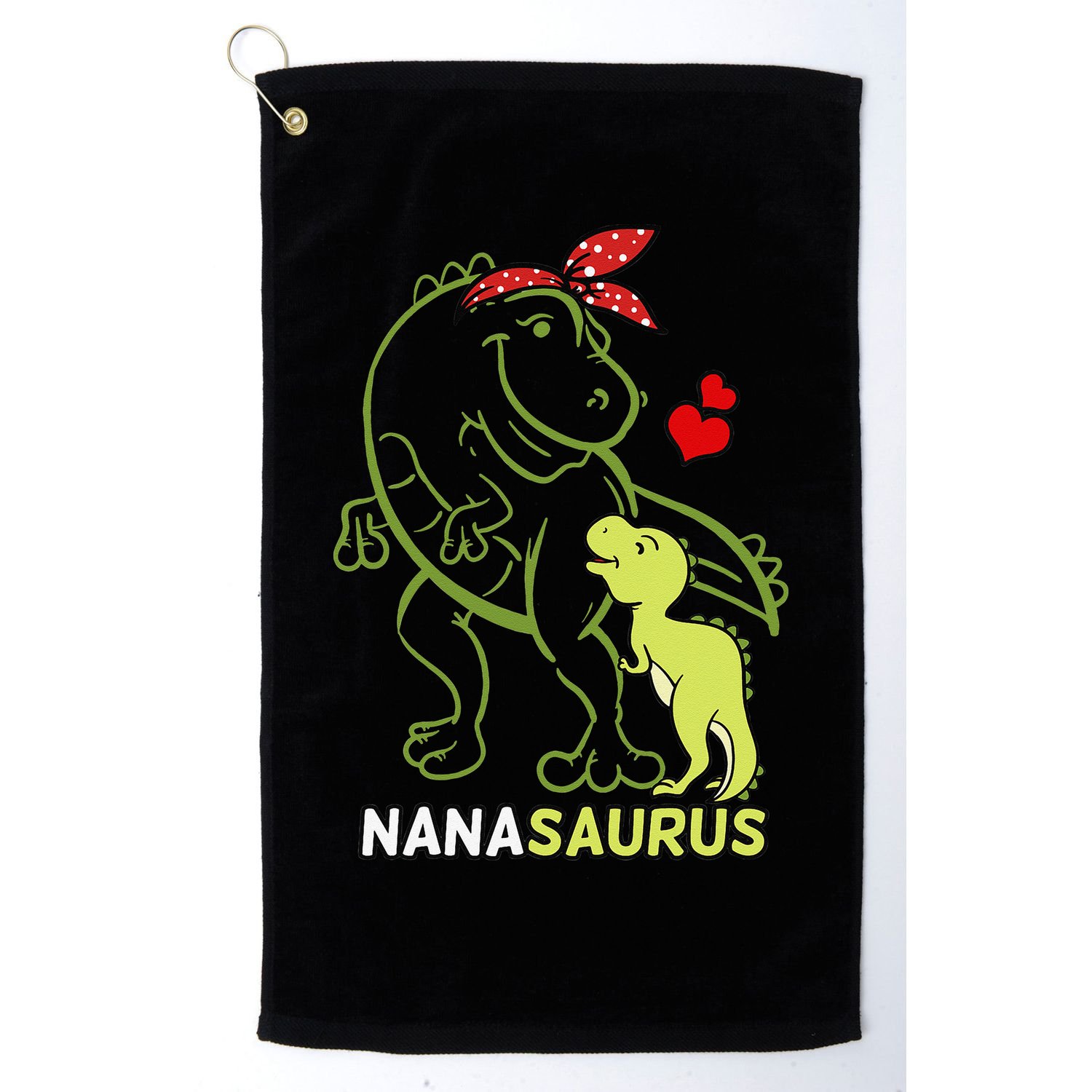Nanasaurus Nana Tyrannosaurus Dinosaur Baby Mother's Day Golf Towel